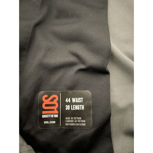 Society Of One Men's Athletic Fit 44x30 Gray‎ Polyester Pants - Picture 9 of 10